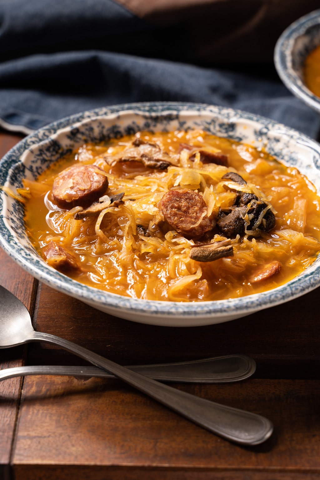 sausage sauerkraut soup, kapustnica recipe